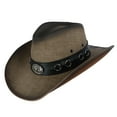 thumbnail image 1 of Kenny K  Vegan Leather Western Hat with Conchos (Men's), 1 of 4