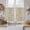 Beige, variant on Japanese Tier Curtains 54 Inch Length, Navy Blue Country Flowers Leaves Aesthetic Cafe Short Curtains for Bathroom Over Sink, Small Kitchen Curtain Light Filtering Tiered Drapes 2 Panels 27.5"Wx54"L