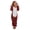 Wine, variant on Valentine's Day SEMPAI Women Long Sleeve Hooded Jumpsuit Pajamas Casual Winter Warm Rompe Sleepwear Clearance