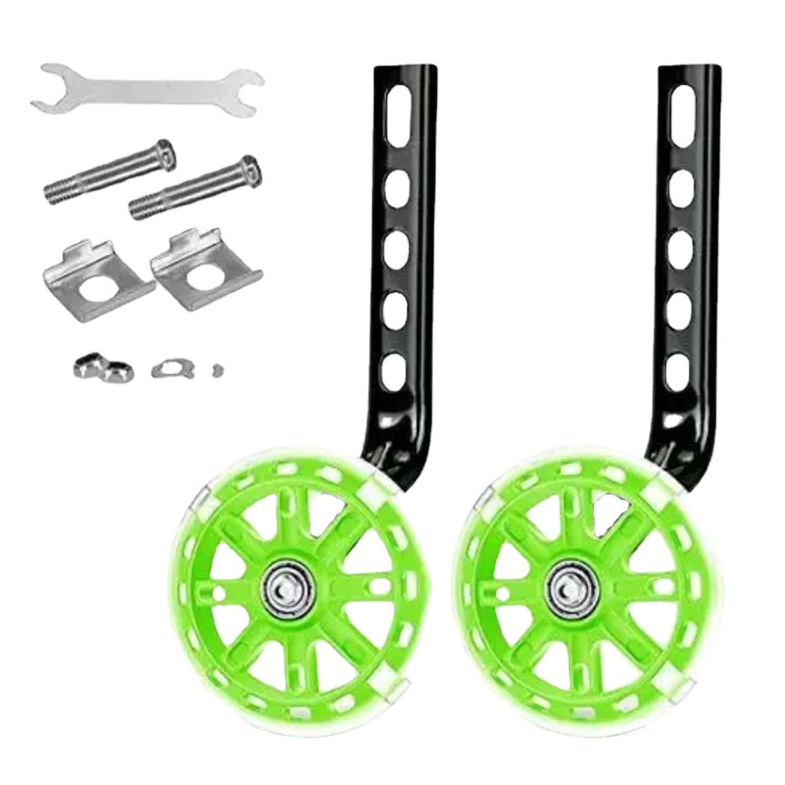A Pair of Bicycle Wheel Balance Stabilisers Training for Training Wheel and Stable Rubber Support CALIDAKA Kids Bike Wheels 