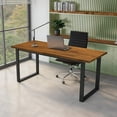 thumbnail image 5 of 55 x 28 in. Solid Wood Table Top, Teak Stained Acacia Desktop for Standing Desk/Office Tabletop/Countertop, 0.7in. Thick, 5 of 8