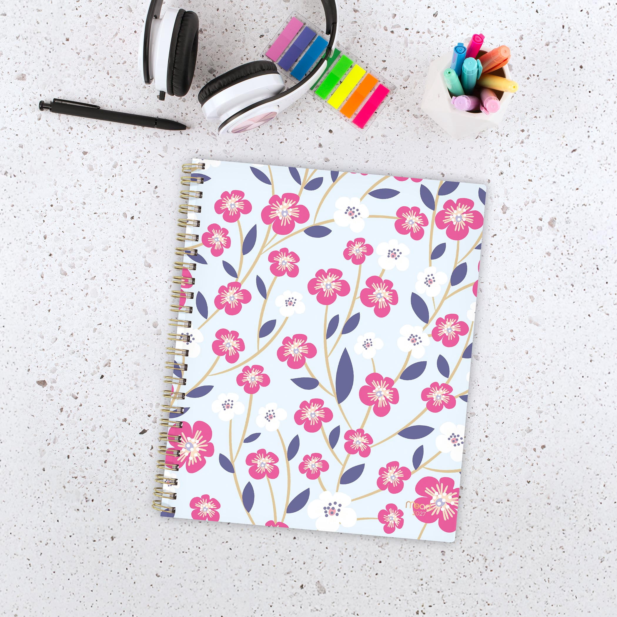 Mead® Spring Floral LG W/M 12M Planner, 2027