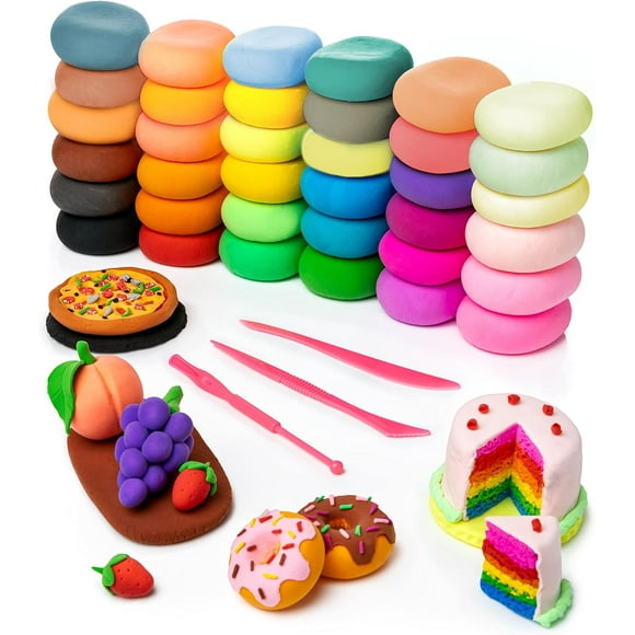 Fuebueo Magic Clay - Air Dry Clay 12 Colors Safe & Non-Toxic, Colorful DIY Clay for Kids Great Gift for Boys & Girls
