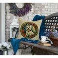 thumbnail image 4 of Westie Christmas Flowers Throw Pillow 18 in x 18 in, 4 of 5