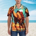 thumbnail image 4 of Goofa Cool Camel Oasis Vibes Hawaiian Shirt for Men, Unisex Summer Beach Casual Short Sleeve Button Down Shirts,Aloha Tropical Floral print shirt-, 4 of 9