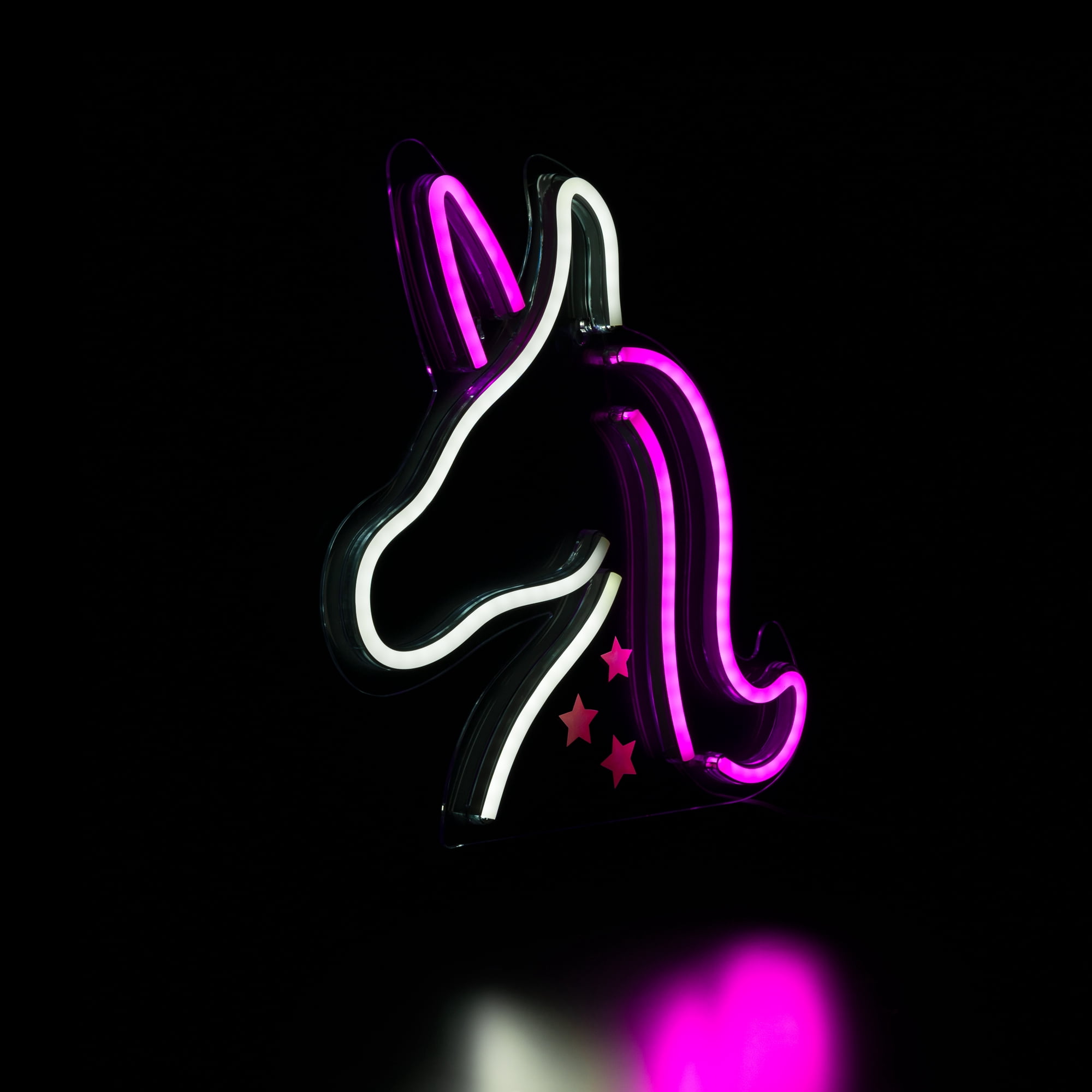 Northlight LED Unicorn Neon Lighted Wall Art - 13" - White and Pink