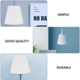 thumbnail image 2 of 2Pcs Simple Cloth Lampshade Creative Ceiling Light Cover Lamp Accessory White, 2 of 9