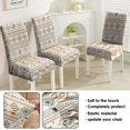 thumbnail image 5 of Chair Covers for Dining Room 4 Pack, Stretch Artistic Vintage Chair Covers, Washable Kitchen Slipcovers, Removable Seat Protector for Home or Banquet, 5 of 7