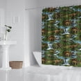 thumbnail image 2 of Colorful Dinosaurs Waterfall Landscape Pattern Shower Curtain 72"x84" ,Bathroom Decorative Shower Curtains Set with 12 Hooks,Modern Waterproof Washable Shower Curtain, 2 of 6
