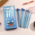 thumbnail image 6 of 6Pcs Anime Hello Kitty Cartoon Makeup Brush Set, Y2K Fashion Wooden Brushes for Eyeshadow & Powder, Perfect Gift, 6 of 6