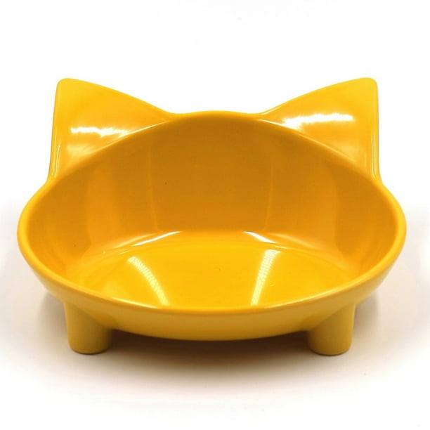 Stamens Cats Bowl,Shallow Cat Food Bowl Wide Dish Non Slip Cats Feeding ...