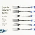 thumbnail image 7 of Spode Blue Italian Collection Pastry Forks, Set of Six, Stainless Steel Fork, Porcelain Handle, 6-Inch Salad, Spaghetti, Appetizer, and Dessert Fork, Hand Wash, 7 of 7