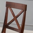 thumbnail image 2 of Noble House Montecito Modern Farmhouse 7 Piece Wood Dining Set, Natural Oak, Mahogany, 2 of 13