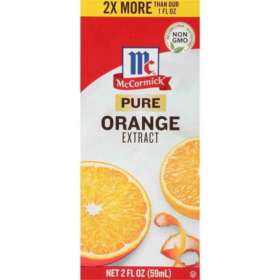 McCormick Non-GMO Kosher Pure Orange Extract, 2.0 fl oz Box pack of 1