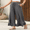 Grey, variant on SIEANE Women's summer wide leg breathable flounder all kinds of lazy drawstring trousers S-2X