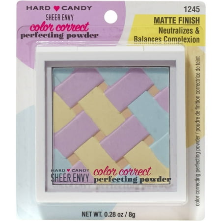 Hard Candy Sheer Envy Color Correct Perfecting Powder, 1245 Matte Finish, 0.28