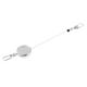 thumbnail image 5 of Herramientas de pesca con mosca Cable de acero de carrete retráctil de metal completo con retractor Zinger, 2 clips de hebilla Soledad Zinger de pesca, 5 of 6