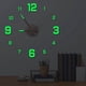 thumbnail image 4 of Luminous Wall Clock Stickers, DIY Glowing Frameless Hanging Watches, DIY Sticker Wall Clocks For Kitchen, Bathroom, Home Decoration, Digital Luminous, Glowing Sticker Clock, DIY Hanging Wall, 4 of 9