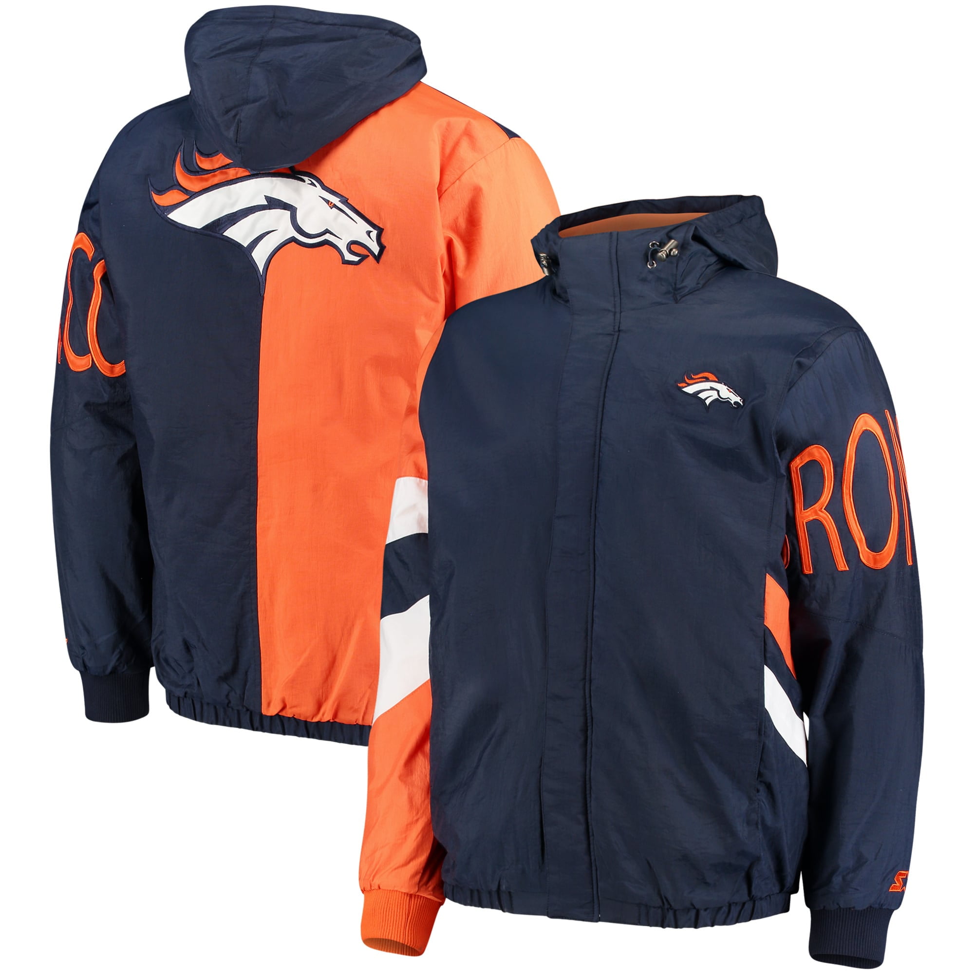 Denver Broncos Starter Knockout FullZip Jacket Navy