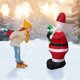 thumbnail image 5 of Papá Noel inflable con muleta pequeña Hotel adornos para el hogar Tmvgtek decoración navideña, 5 of 8