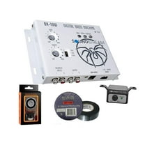 Soundstream BX-10W Digital Bass Reconstruction Processor with Remote (White)  Free Absolute Electrical Tape  Phone Holder