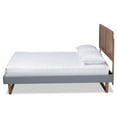 thumbnail image 3 of Bowery Hill King Size Dark Gray Upholstered Wood Platform Bed, 3 of 11