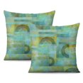 thumbnail image 1 of Lot de 2 Housses de Coussin Géométriques Rétro Modernes Artistiques - un Ajout Unique à Votre Décoration Intérieure, 1 of 7