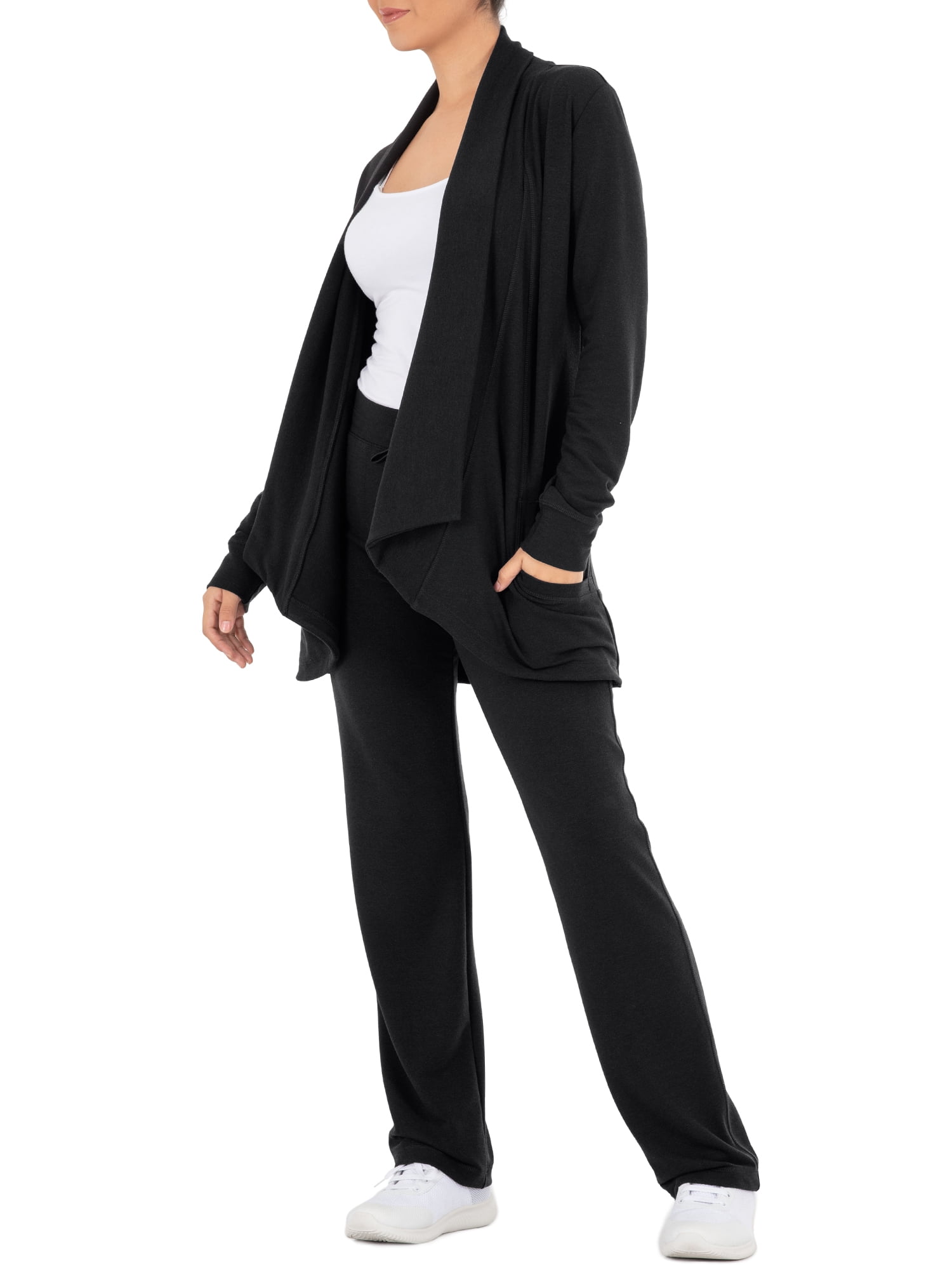 Athletic Works Women's Athleisure French Terry Cardigan