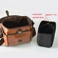 thumbnail image 5 of portable Camera Bag Pouch for Canon EOS R RP R5 R6 R7 R8 R10 R50 M50 M100 M5 M6 M10 SX60 SX70 SX540 200D KISS M PU Leather Case (coffee), 5 of 7