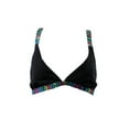 thumbnail image 3 of Sundazed BLACK Gia Strappy Bikini Swim Top, US Medium, 3 of 7