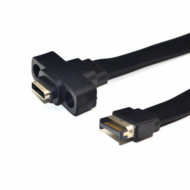 Panel Frontal USB 3.1 Tipo e Macho una USB-C Tipo C Cable de ExpansióN Conector de Placa Base de Computadora LíNea de Cable, 30 Cm