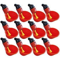 12 Pack Of Automatic Cup Style Poultry Chicken Drinkers