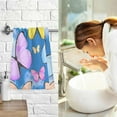 thumbnail image 6 of Coolnut Bright Color Butterfly Patterned Hand Towels 2 PCS, Cotton Bath Towel for Drying Face Hands Body Decorative Water Absorbent Lightweight Towels for Bathroom Ktichen Travel Gym, 16"x28", 6 of 6
