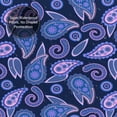 thumbnail image 5 of Shower Curtain, Purple Paisley Waterproof Fabric Plastic Shower Curtain, Drying Fast Bathroom Curtain with 9 Buttonholes, Ruffle Shower Curtain 60x72in, 5 of 8