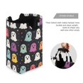 thumbnail image 3 of Yayeee Freestanding Laundry Hamper with Handle Collapsible Large Storage Basket for Clothes, Colorful Halloween Ghost, 3 of 7