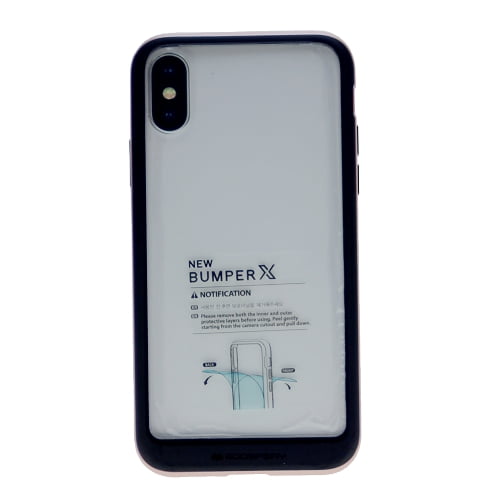 TopSave Goospery Bumper X PC Clear Back w/Color Bumper Rim Case