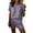 Gray, variant on Two-Piece Fashion Woman Round Neck Sleeveless Blouse And Loose Pockets Pants Set
