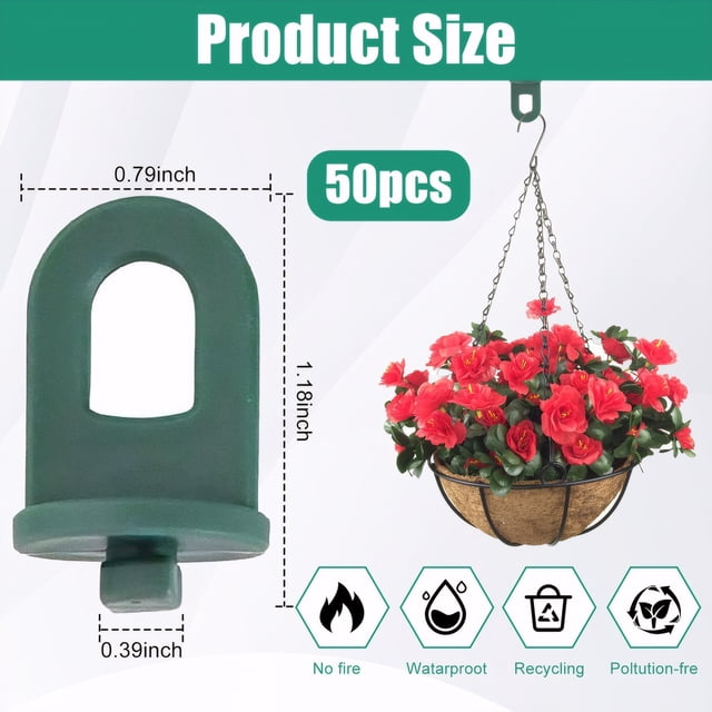 Toystoory Clips giratorios para sombreado de invernadero, ganchos de plástico duraderos para una fácil fijación de aplicaciones amplias Jardín y Patio 100 piezas