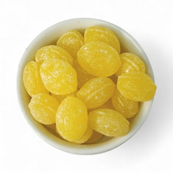 Claey's Sanded Sugar Hard Candy Lemon Drops 2 lbs. No Known Allergens Gluten Free