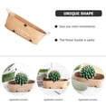 thumbnail image 4 of Miangastore Iron Flowerpots Khaki Oval 2Pcs 12.9X4.8X4.1In, 4 of 8