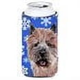 thumbnail image 2 of Norwich Terrier Winter Snowflakes Tall Boy Hugger, 2 of 2