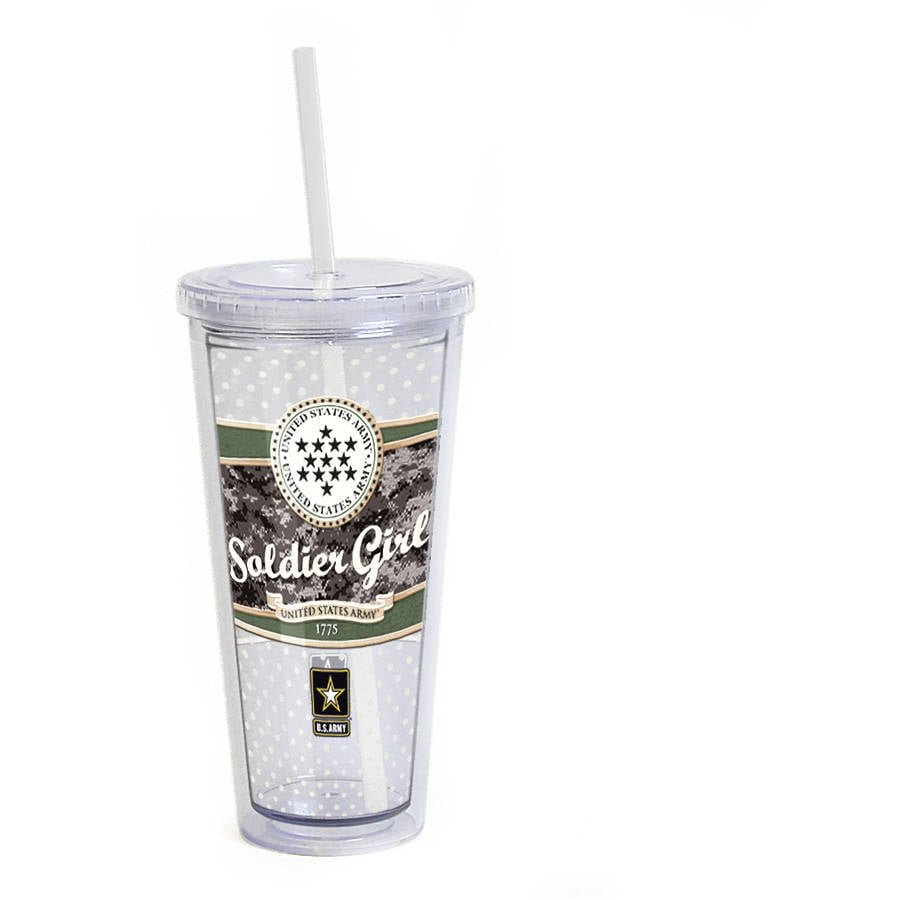 PACK OF 4 Army Plastic Cup 22oz U.S