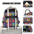 thumbnail image 3 of FORMRS Mini Backpack Purse for Women Travel Daypack Casual Shoulder Bag, Colorful Checkered Daisy, 3 of 7