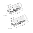 thumbnail image 2 of Uxcell Spring Loaded Hinges, 1.5" 2" 304 Stainless Steel Self Closing Hinge for Furniture 1 Set, 2 of 5