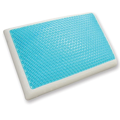 Classic Brands Reversible Cool Gel and Memory Foam Pillow Standard 