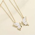 thumbnail image 5 of GAVONO 925 Silver Gold Butterfly Best Friend Friendship Necklace Women Jewelry Gift US-Silver, 5 of 9