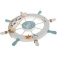 thumbnail image 4 of Decoración de pared de timón con gaviota, concha, red de pesca, ancla, estrella de mar, 4 of 4