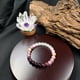 thumbnail image 5 of Pulsera motivacional con granate natural, cristal rojo fresa y madera roja, hecha a mano Pulsera con piedras preciosas de la fortuna, 5 of 7