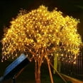 thumbnail image 3 of Luz LED de red de pesca solar para exteriores, decoración de luces navideñas, iluminación de estrellas, cadena de luces de bajo voltaje de 24 V, luz blanca cálida, 3 of 5