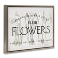 thumbnail image 4 of Stupell Industries Fresh Flowers Market Typography Painting Brown Floater Framed Canvas Art Print Wall Art, 31 x 25, 4 of 10
